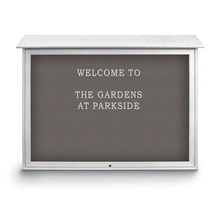 United Visual Products Indoor Enclosed Combo Board, 42"x32", White Frame/Black & Keylime UVCB4232W-BLACK-KEYLIME